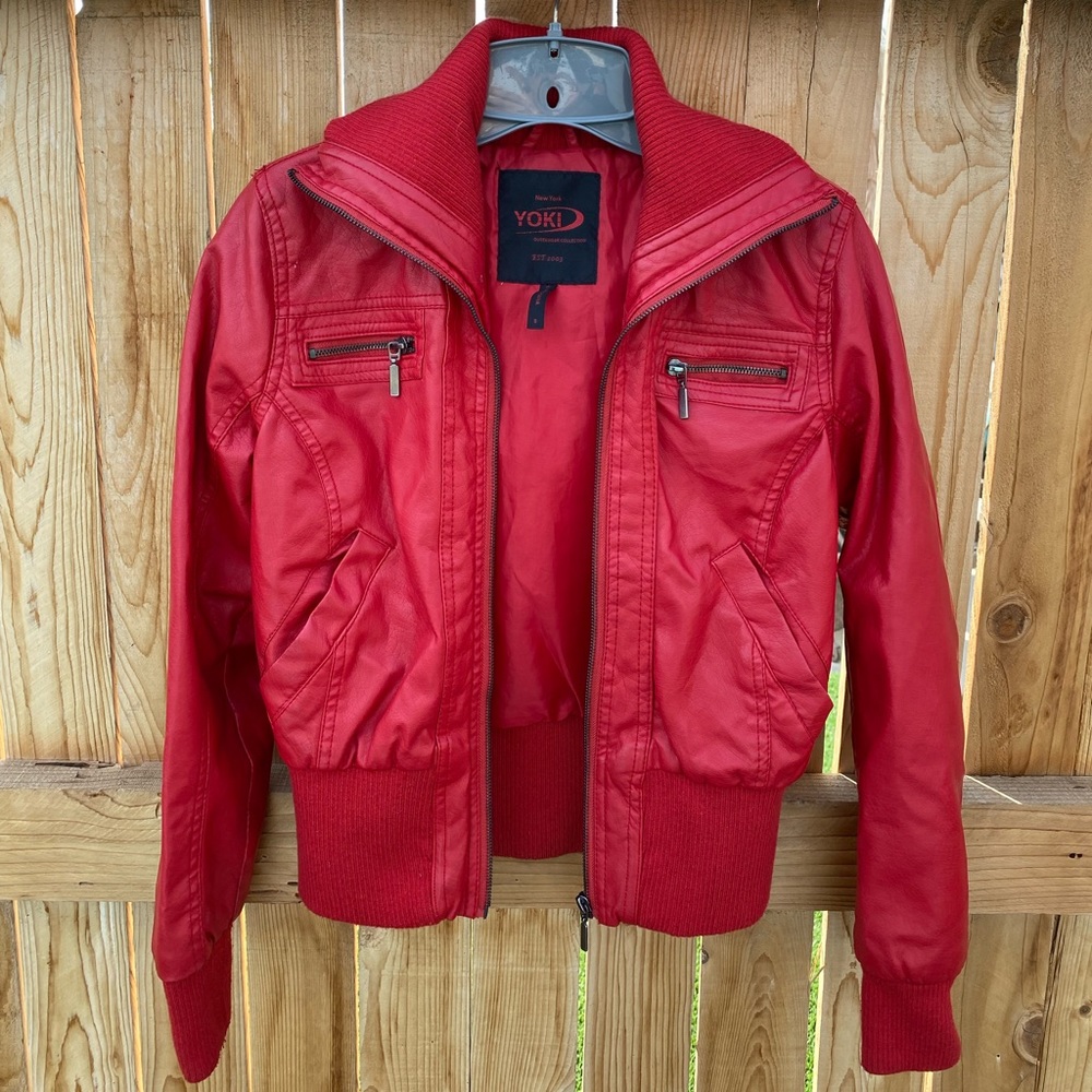*SOLD* 2003 Yoki Faux Leather Jacket